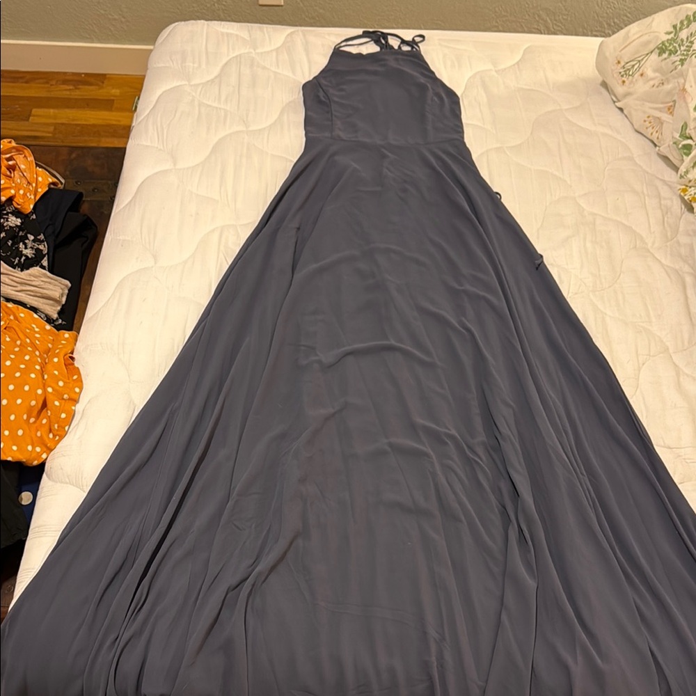 Elegant Gray Women's Dress